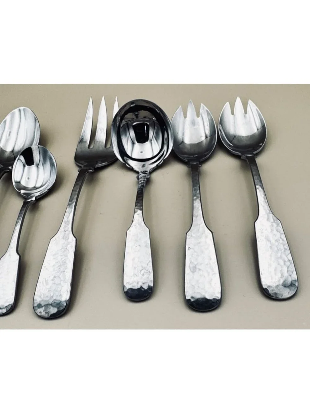 Towle Hammersmith Serving Pieces Ladle Sugar Spoon Meat Fork Hostess Germany
